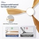 preview thumbnail 52 of 52, Sofucor 48 Inch Ceiling Fan with Light and Remote,Solid Wood Blades Low Profile,Smart Optional Work with Alexa/Google/App