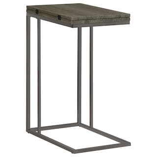 Pedro Expandable C-Shaped Sofa Side Table