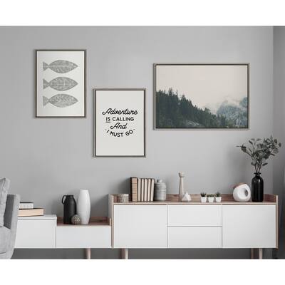 Kate and Laurel Sylvie Adventure Canvas by The Creative Bunch Studio