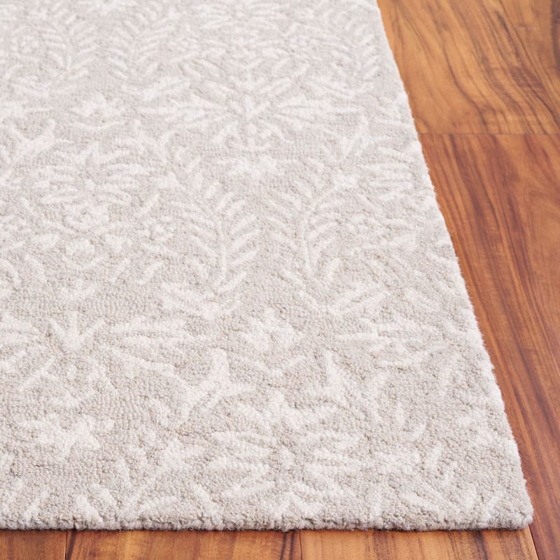 SAFAVIEH Handmade Ebony Lelioara Modern & Contemporary Wool Rug