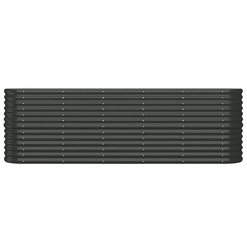 vidaXL Garden Raised Bed Patio Outdoor Raised Planter Box Powder-coated Steel
