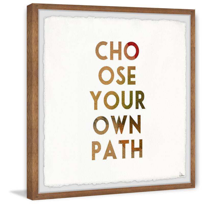 Own Path II Framed Wall Art, Elegant Home Touch - Sophisticated Artwork for Refined Décor