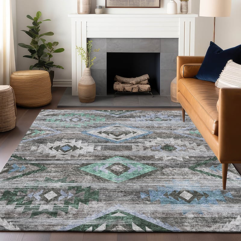 Premium Washable Super Soft Tribal Boho Mayfield Rug