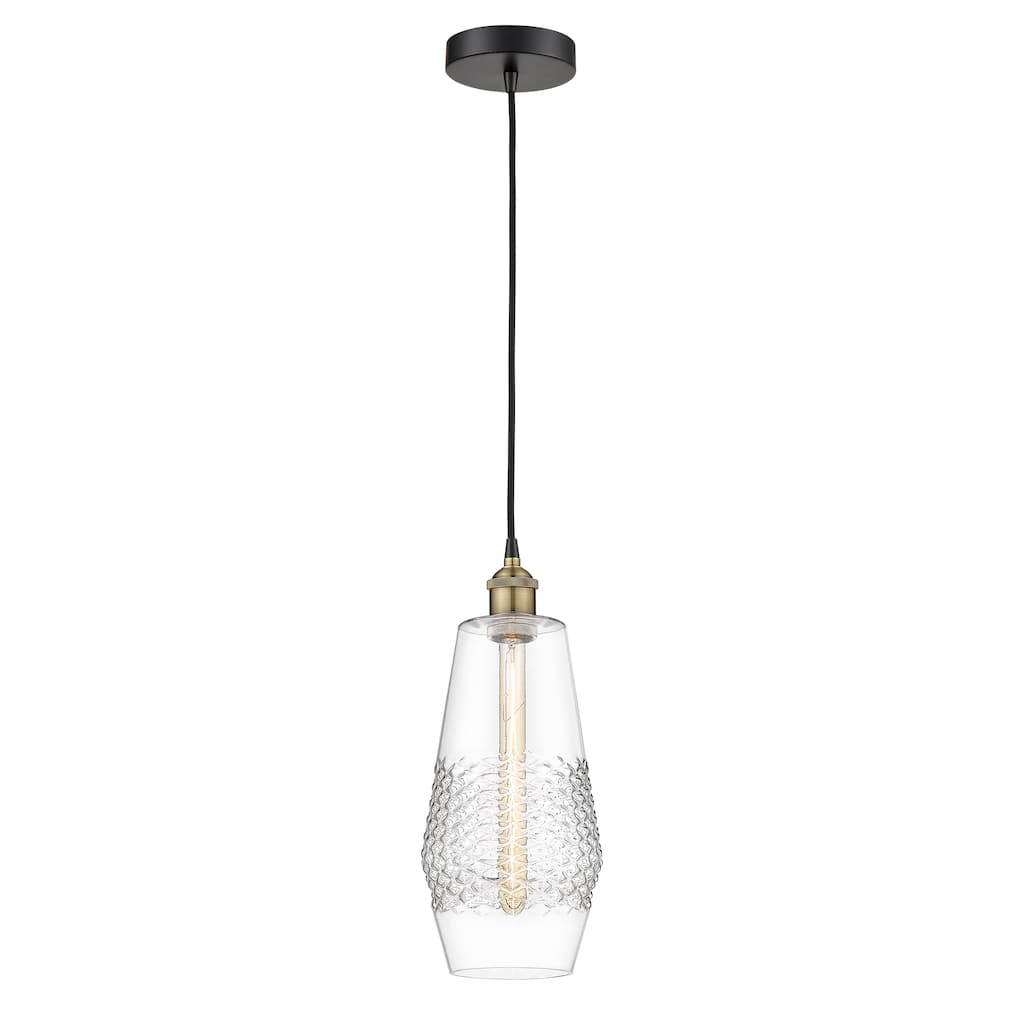 Innovations Lighting Windham - 1 Light 7" Cord Hung Mini Pendant