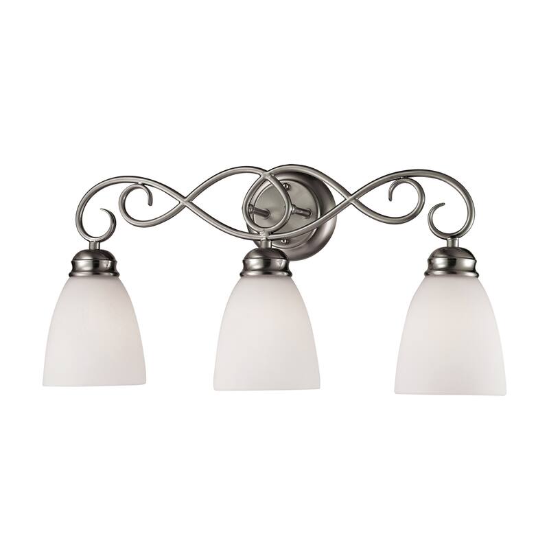 Chatham 23-inch Wide 3-Light Vanity Light in Brushed Nickel - 23 - 23