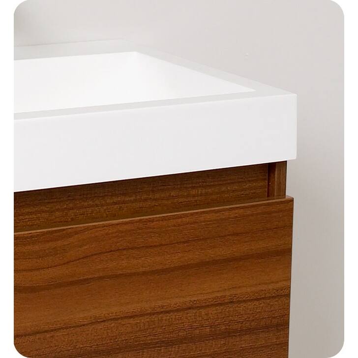 Fresca Nano 23-3/8" Wall Mounted / Floating MDF Vanity With