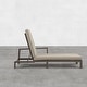 preview thumbnail 27 of 62, Benton Modern Aluminum Lounge Outdoor Double Chaise with Cushion - N/A