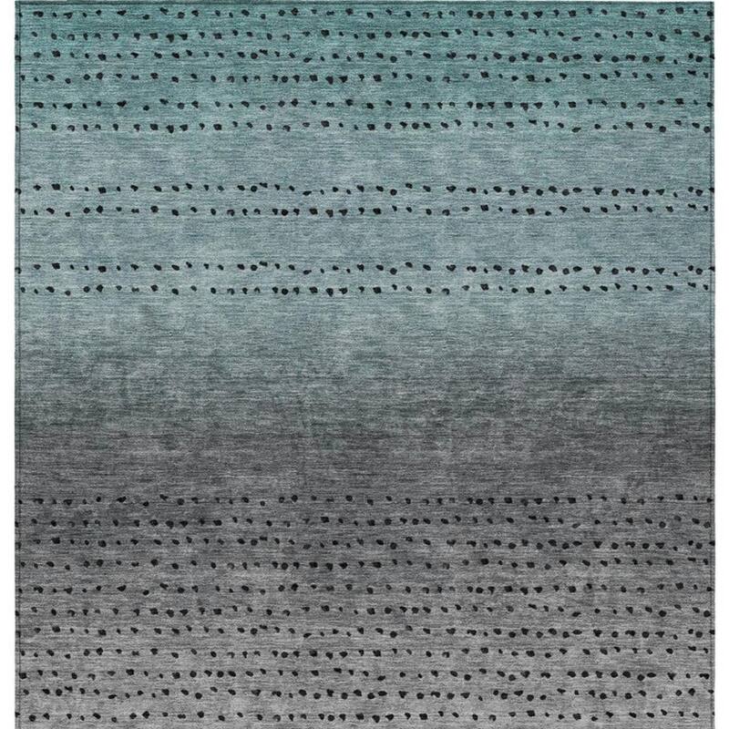 HomeRoots Abstract Transitional Rectangle Outdoor Rug