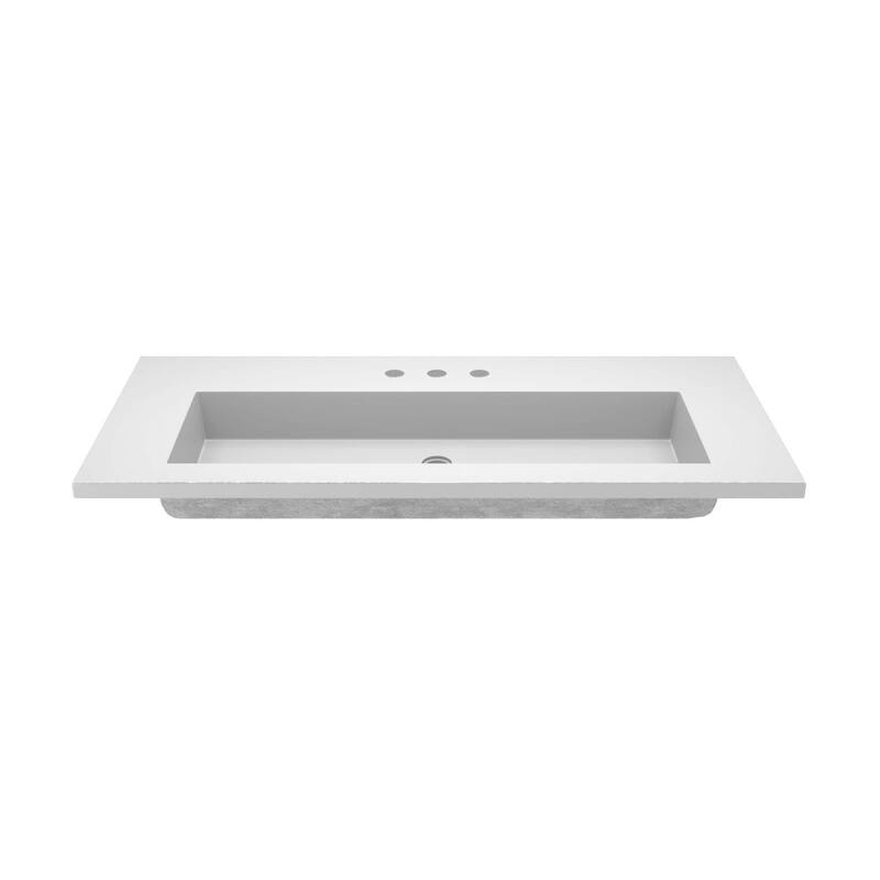 Capistrano 48.5-inch Concrete Vanity Top with Integral Trough Sink