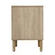 preview thumbnail 4 of 7, Merk Brown Nightstand 2 Drawers