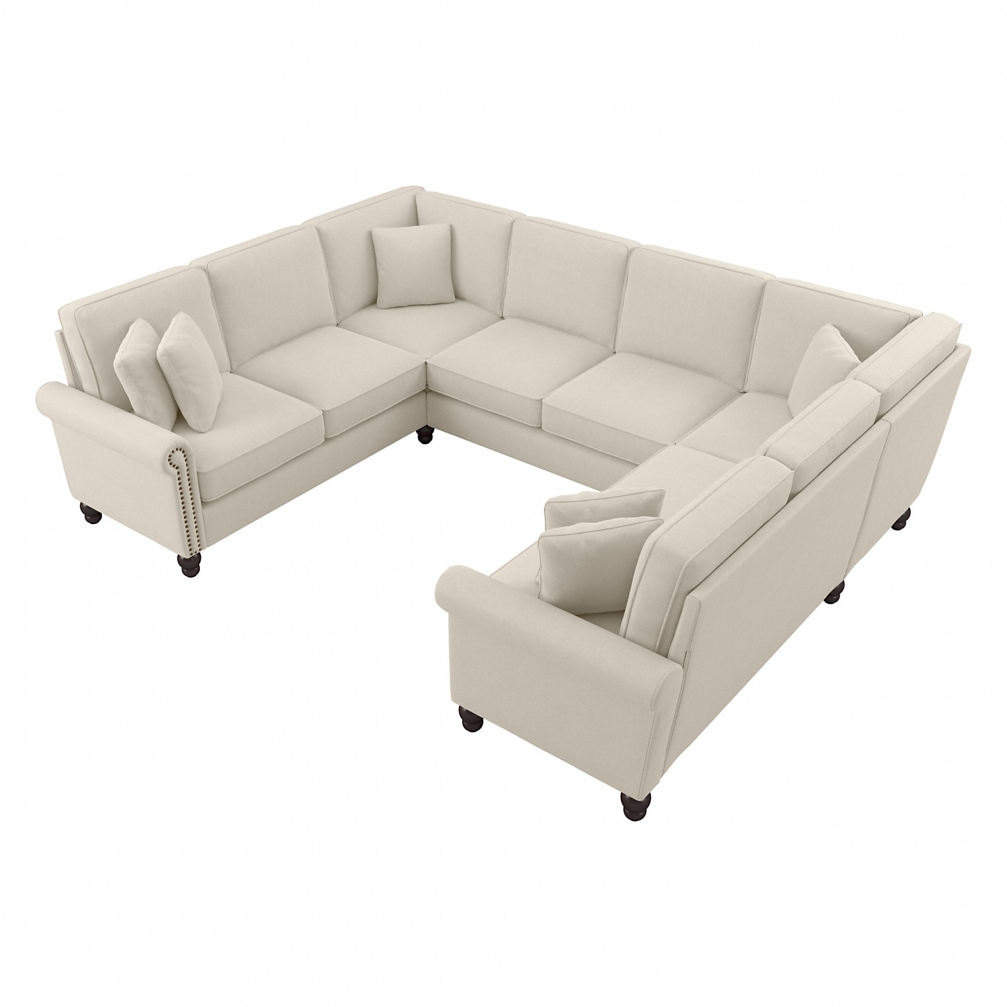 Bush Furniture Coventry 113W U Shaped Sectional Couch by