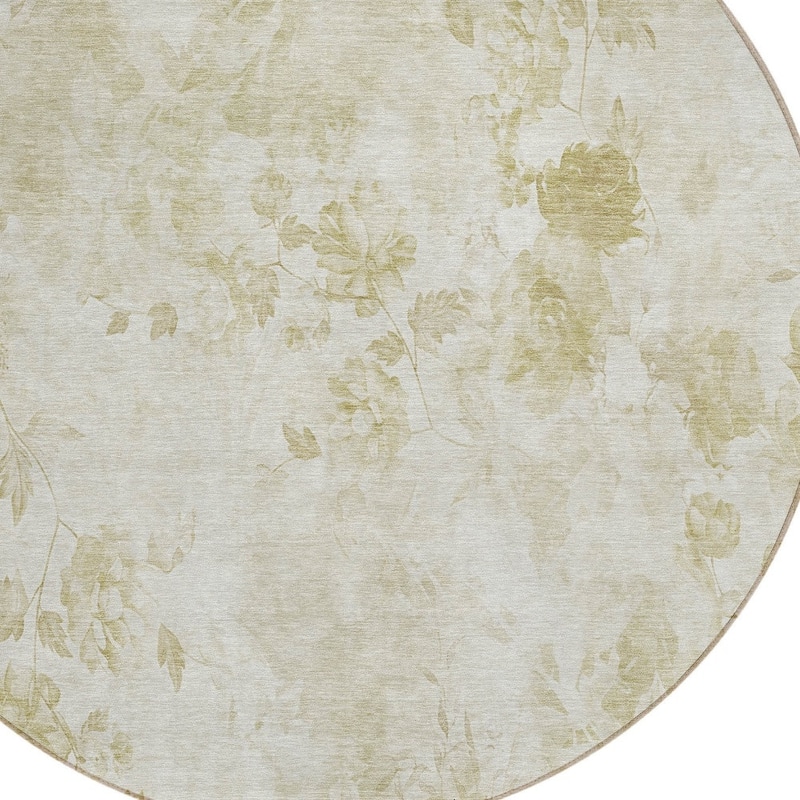 HomeRoots Floral Transitional Rectangle Outdoor Rug