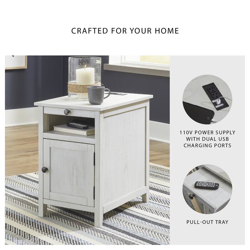 Signature Design by Ashley Treytown Chairside End Table - 16"W x 24"D x 24"H