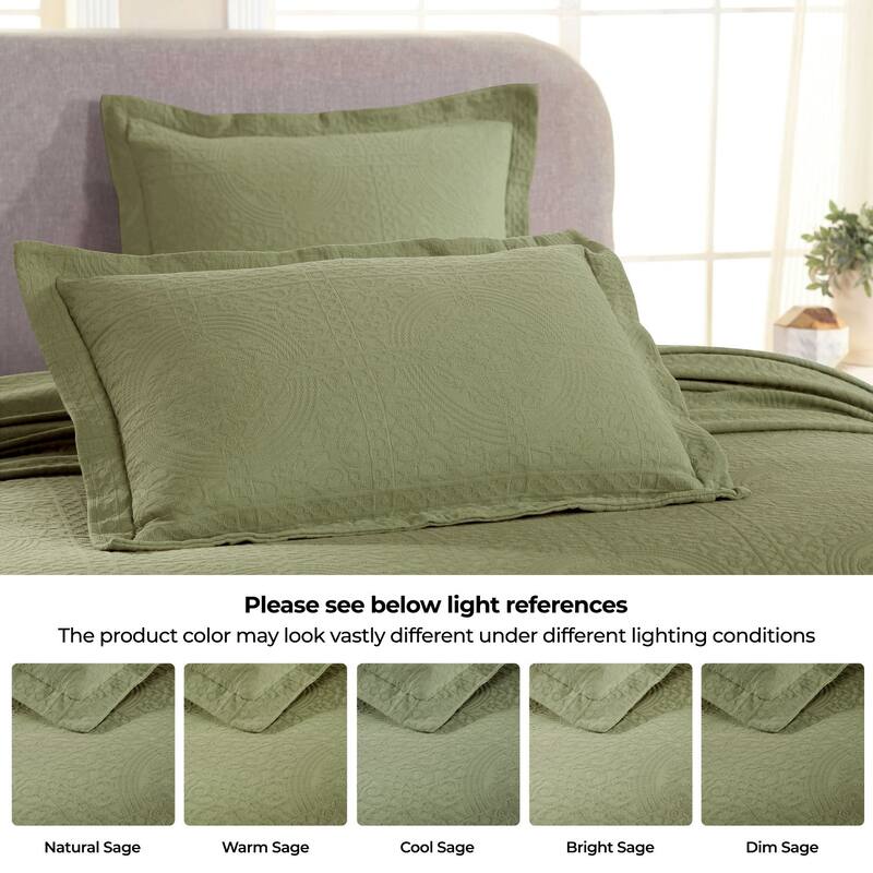 Superior Fleur De Lis Cotton Decorative Bedspread Set