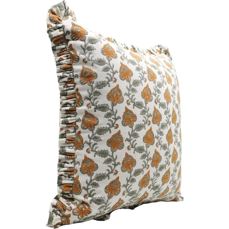 Fabdivine Cotton Handmade Block print pillow Cover