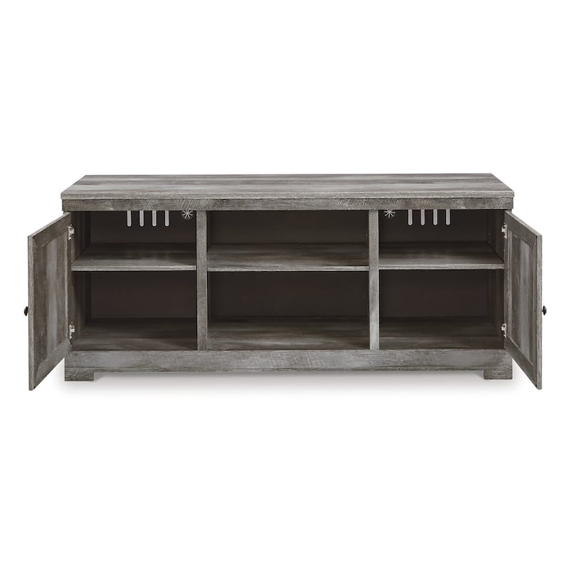 Signature Design by Ashley Wynnlow Gray 4-Piece Entertainment Center - 103.5"W x 19.5"D x 72.25"H