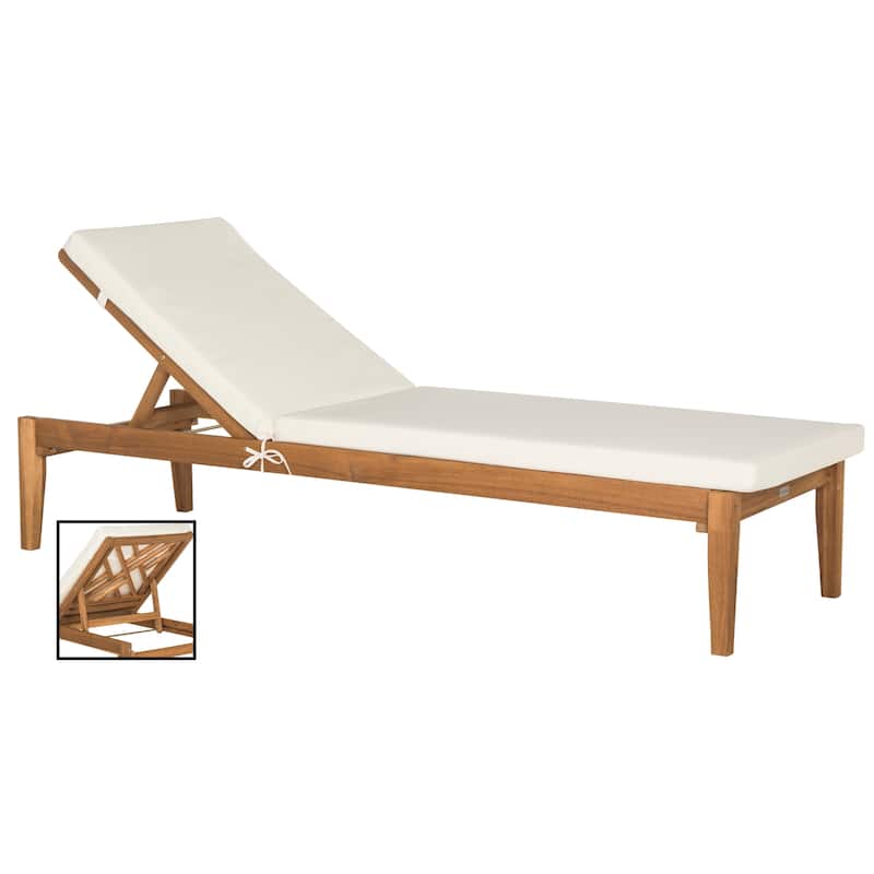 SAFAVIEH Outdoor Kicki Chaise Lounge Chair - 24Wx74Dx15H