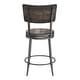 preview thumbnail 19 of 37, Hillsdale Furniture Jennings Wood and Metal Swivel Stool
