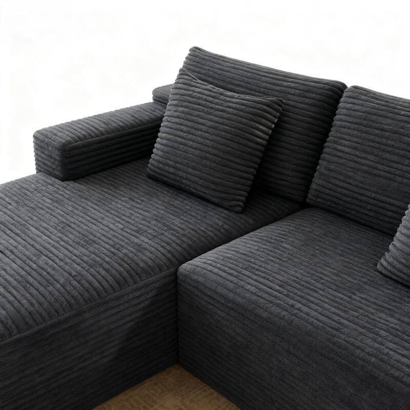 104.3" Cloud Sectional Couch with L-Shape Chaise,Modern Modular Sofa with Deep Seat, Upholstered Couches