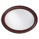 preview thumbnail 4 of 5, Allan Andrews Oval Chocolate Brown Wood Framed George Wall Mirror