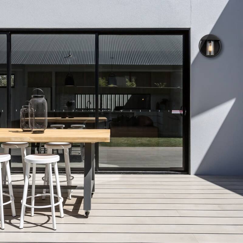 Bellevue GEWS99193 Chronos 9" Tall Outdoor Wall Sconce with Clear