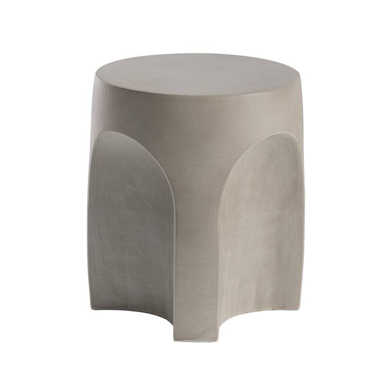 COSIEST Outdoor Side Table,Concrete Accent Table