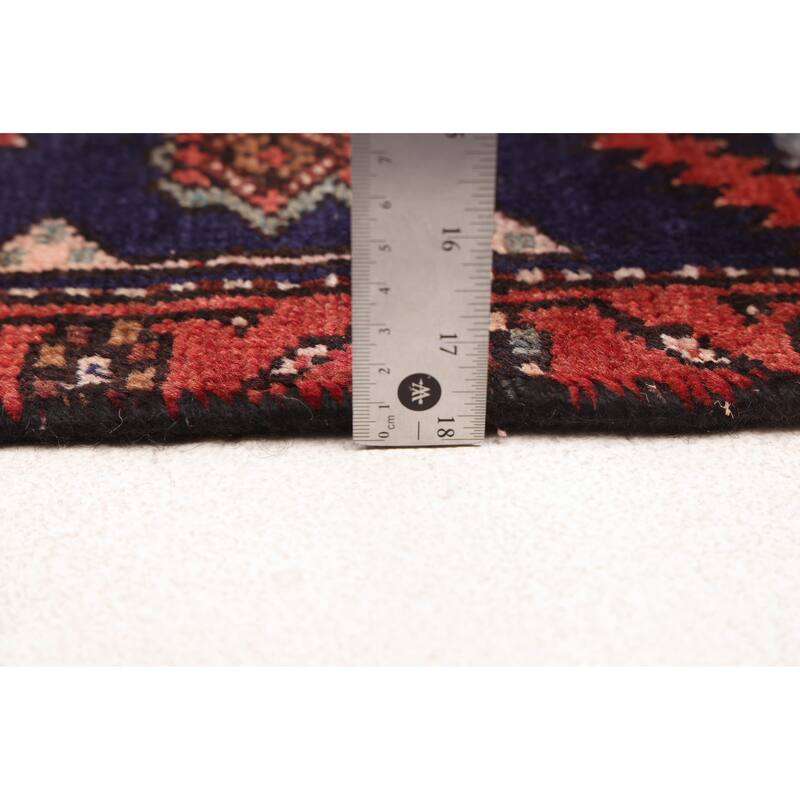 ECARPETGALLERY Hand-knotted Andelz Black, Red Wool Rug - 4'0 x 7'3