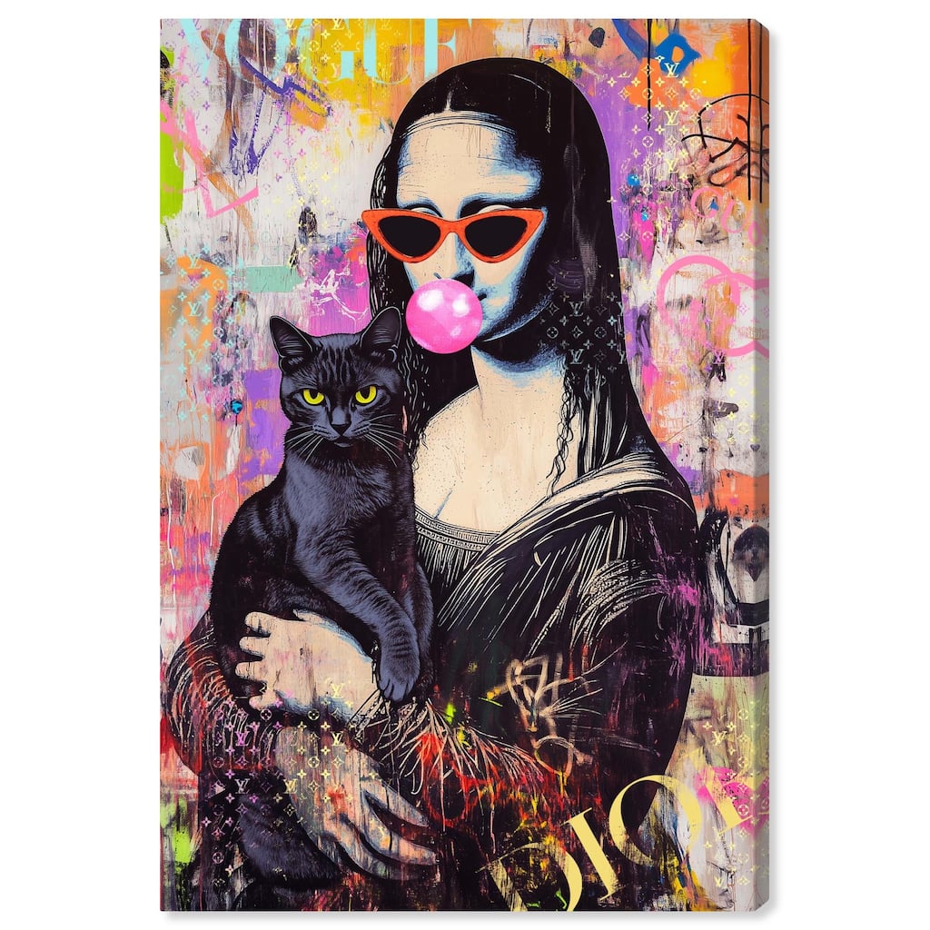 Classical Gal and Her Companion Canvas by Art Remedy, Gallery Wrapped