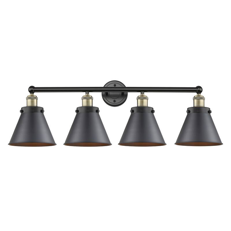 Innovations Lighting Appalachian - 4 Light 35" Bath Vanity Light - Black Antique Brass/Matte Black