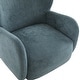 preview thumbnail 11 of 33, Christopher Knight Home - Parmelee Upholstered Wingback Club Chair with Plush Velvet and Solid Wood Legs
