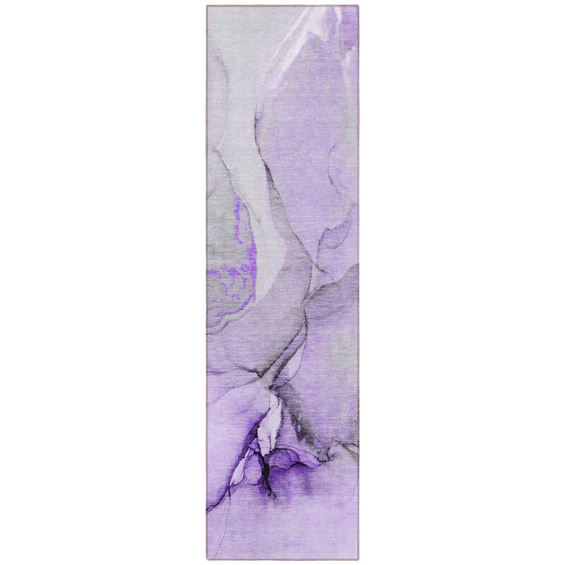 Allu Unique Abstract Weather Resistant Blended Style Outdoor Rug