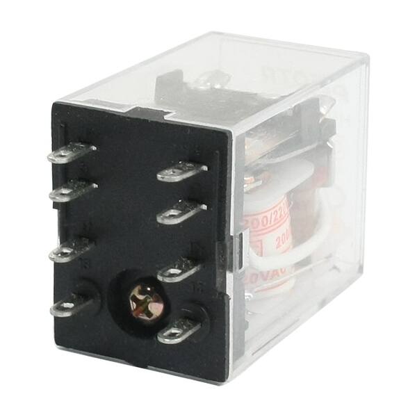 Shop Hh52p Ac 0v 2v Coil 8pin Dpdt Red Led Light General Purpose Power Relay Overstock