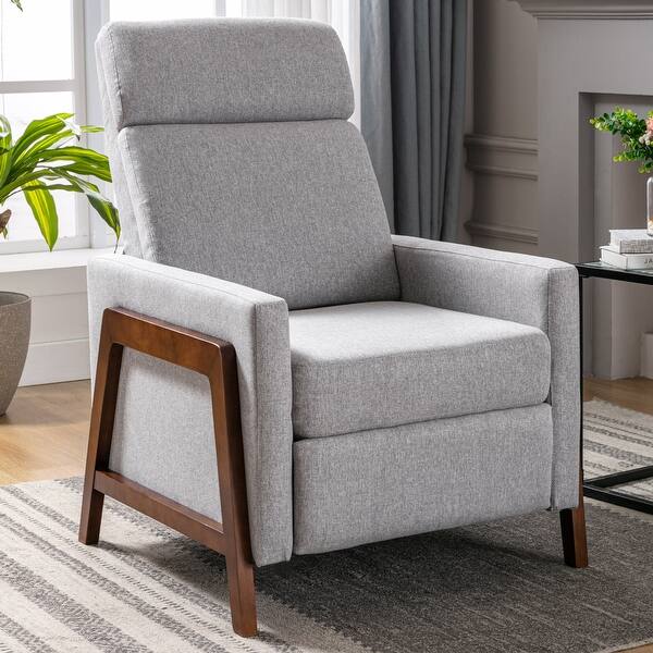 slide 2 of 9, Multfhctional Linen Recliner Chair Adjust Home Theater Seating