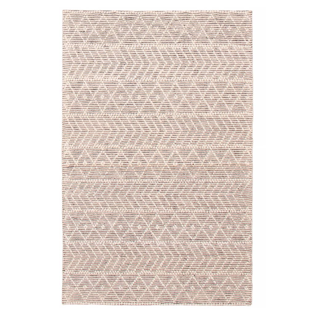 ECARPETGALLERY Braid weave Sienna Cream, Grey Wool Rug - 4'0 x 6'0