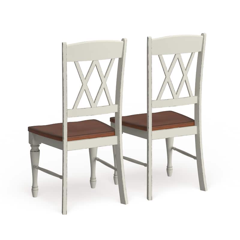 The Gray Barn Box Hill Double X-back Dining Chairs (Set of 2)