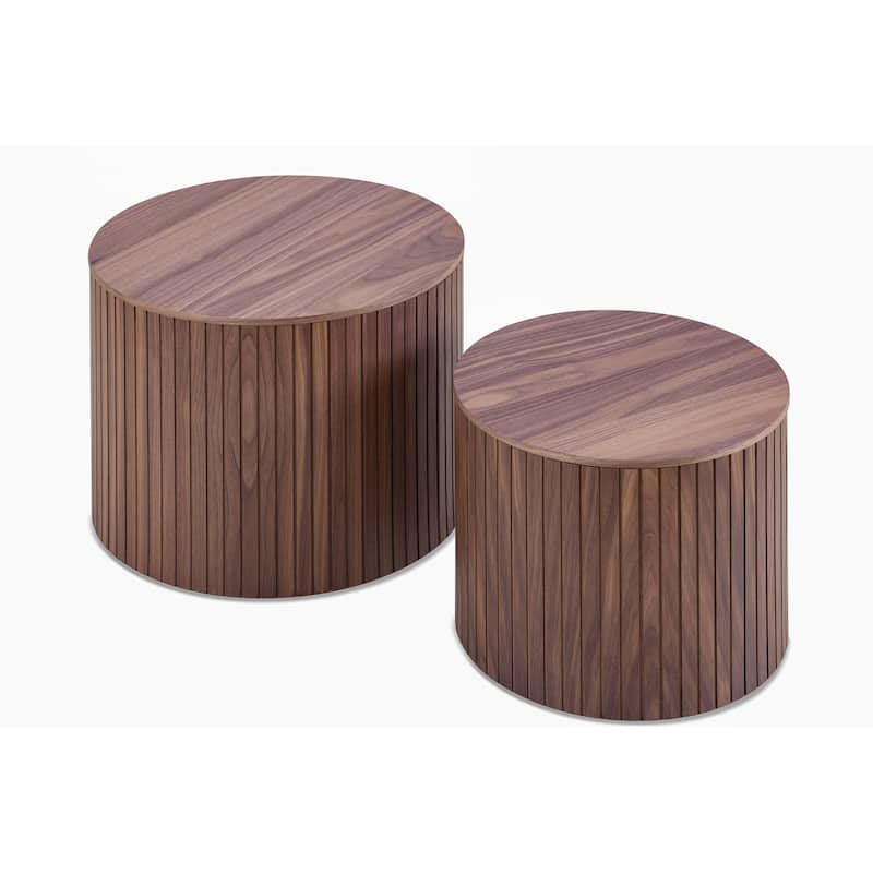 Nested Table Set 2 Pieces End Table Coffee Table Bedside Table
