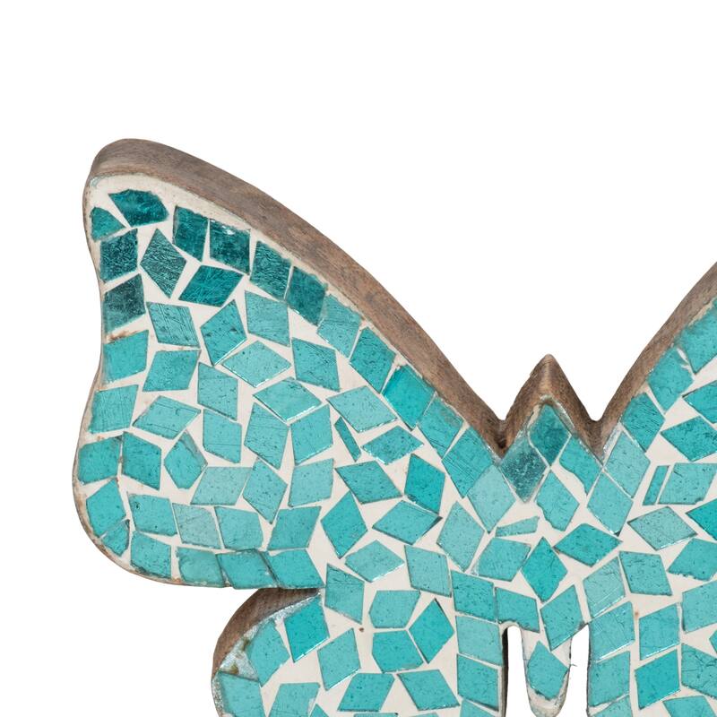 Sagebrook Home Modern Glam Mosaic Butterfly Figurine