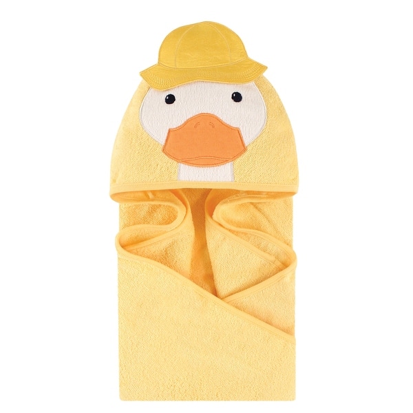slide 1 of 1, Little Treasure Baby Unisex Cotton Animal Face Hooded Towel, Duck, One Size - Duck - One Size One Size - Duck