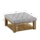 preview thumbnail 10 of 26, Lennon Pine Storage Ottoman Coffee Table by iNSPIRE Q Artisan