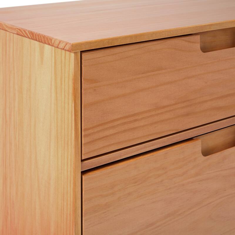 Middlebrook Mid-Century Solid Pine 3-Drawer Storage Chest