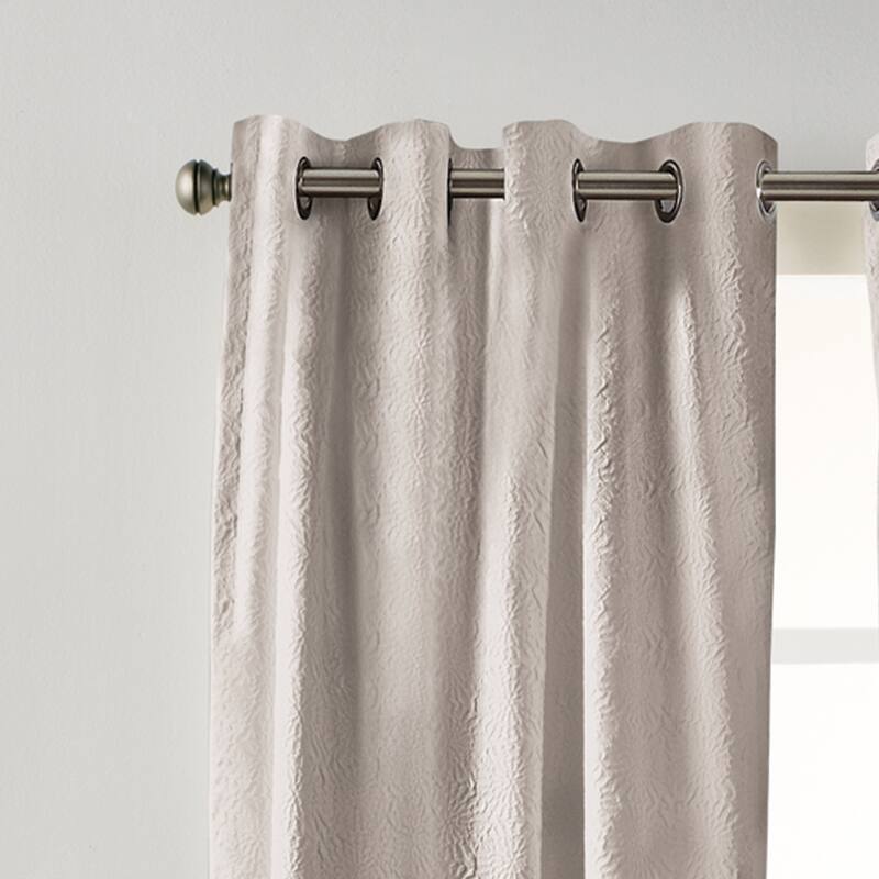 DKNY Chrysanthemum Floral Single Curtain Panel