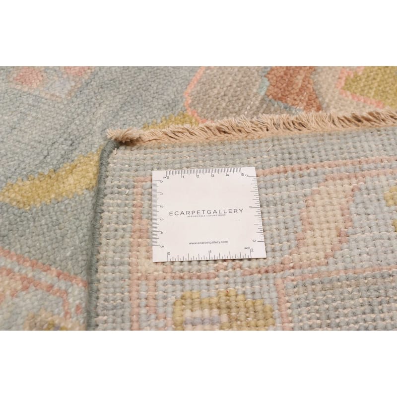 ECARPETGALLERY Hand-knotted Modern Oushak Grey Wool Rug - 9'11 x 13'8