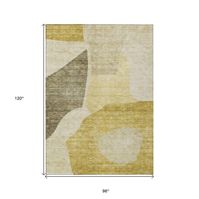 HomeRoots Abstract Transitional Rectangle Outdoor Rug