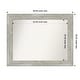 preview thumbnail 104 of 119, Dove Greywash Framed Non-Beveled Custom Wall Mirror, Bathroom Vanity Mirror Outer Size: 38 x 30