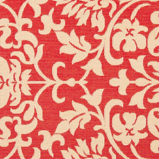 SAFAVIEH Courtyard Bettylou Indoor/ Outdoor Damask Area Rug