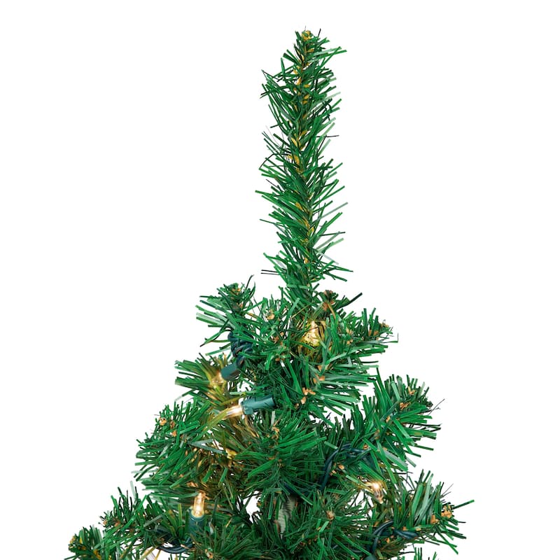 3' Medium Mixed Classic Pine Artificial Christmas Tree - Clear Lights - 3 Foot