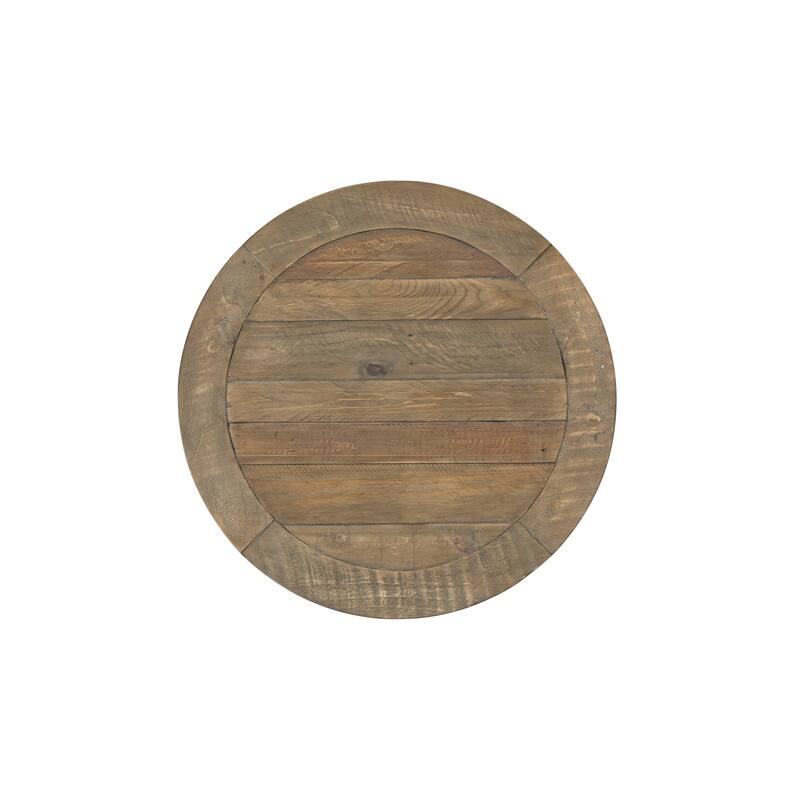 Napa 26" Wide Solid Wood Round Pedestal End Table