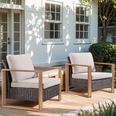 Gymojoy Outdoor Club Chair with Soft Cushion