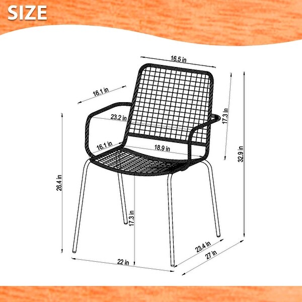 Midtown Concept Gard 7pc Indoor Wood & Rope Dining Set