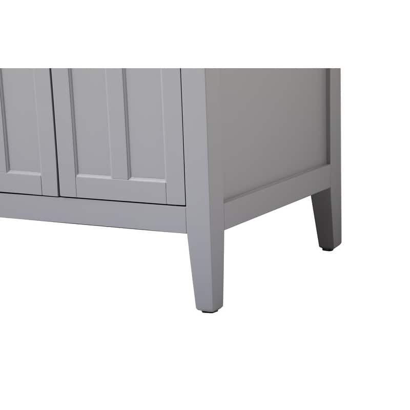 Modern 60" Double Bathroom Vanity Set